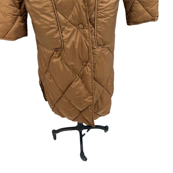 Free People We The Free Joanna Maxi Puffer Jacket Brown Tan Size XL - Picture 6 of 16